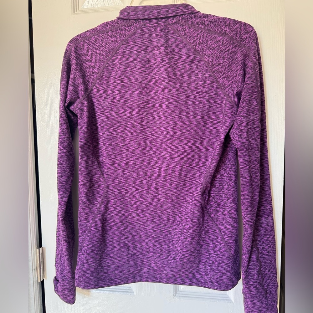 REI Women’s Pullover Heathered Purple Quarter-Zip size small - Picture 7 of 8